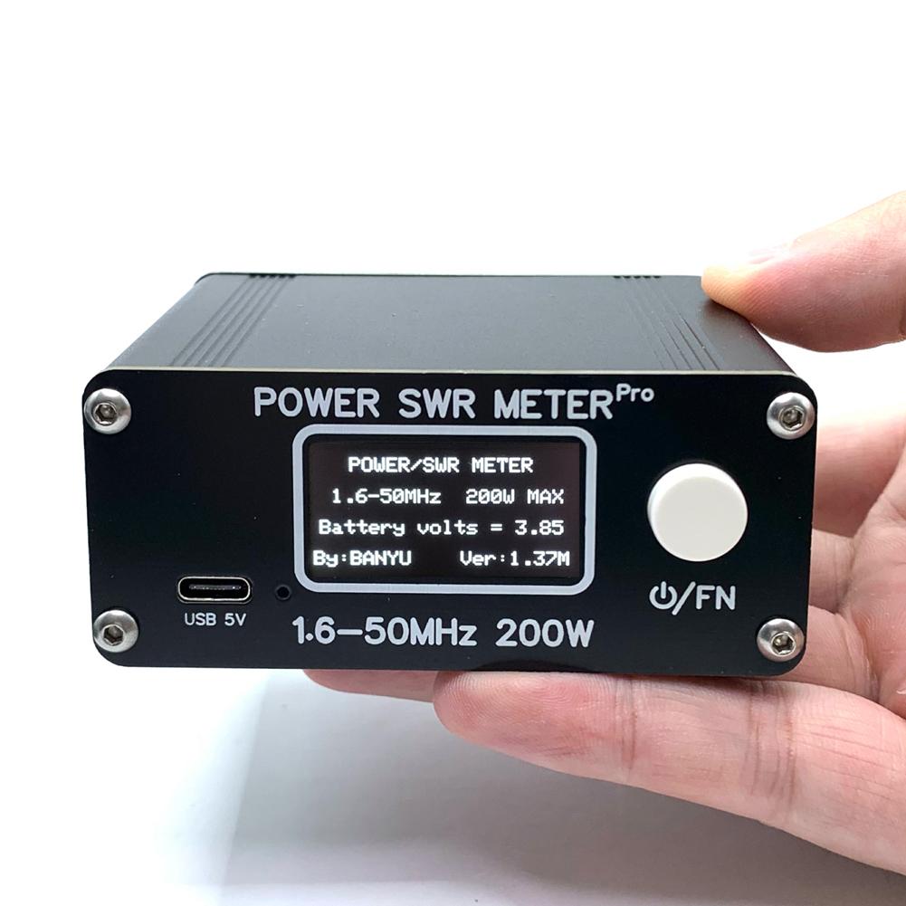 Max 200W SWR Meter 1.650MHz HF Frequency Band Shortwave Power Standing Waves Meter Digital Display