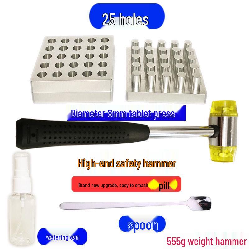 Ręczna prasa do tabletek do medycyny chińskiej i zachodniej, forma na proszek Sanqi, 10 mm