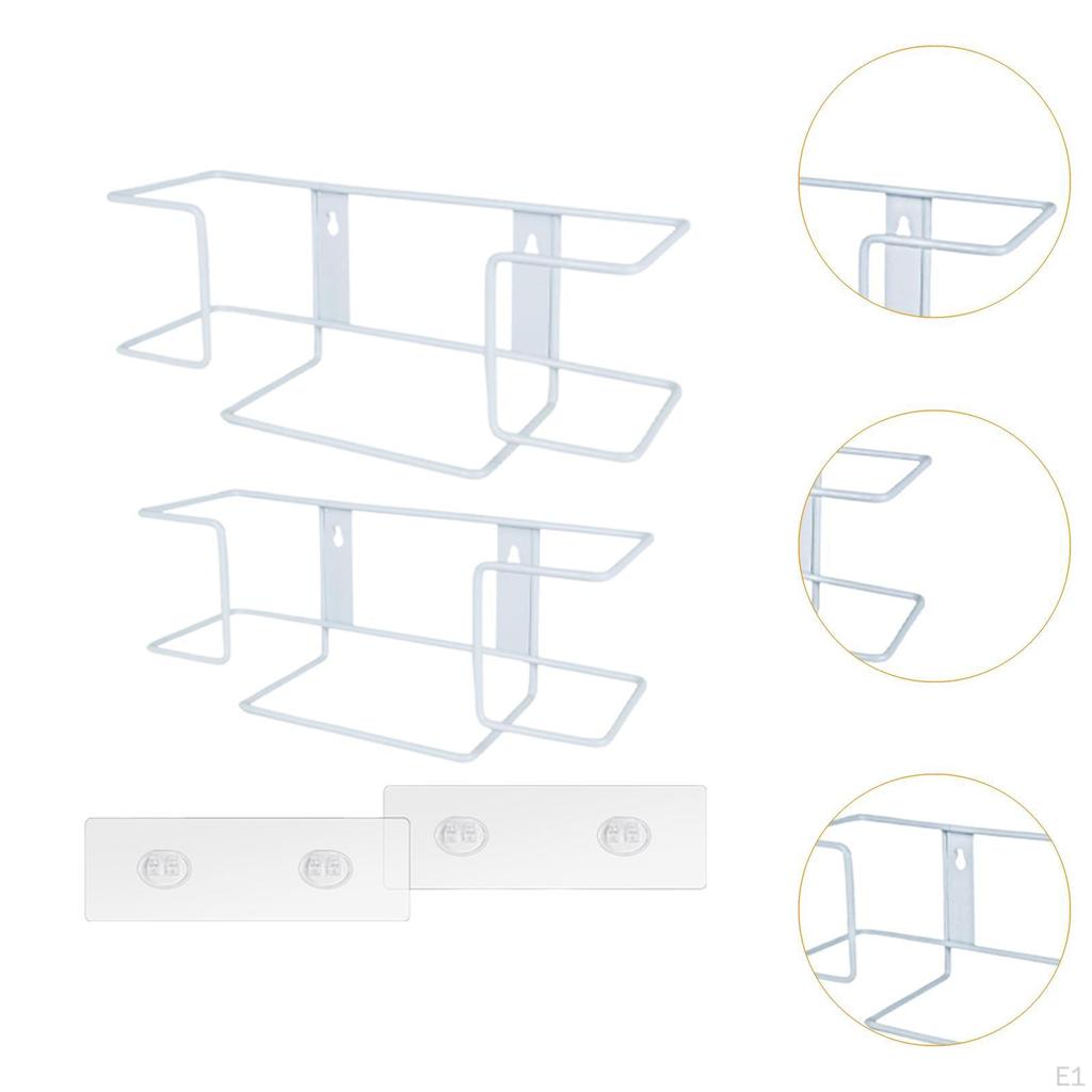 2 kusy Kovový stojan na obličejové kapesníky Drátěný držák na rukavice Nástěnný Jednorázový Dávkovač pro