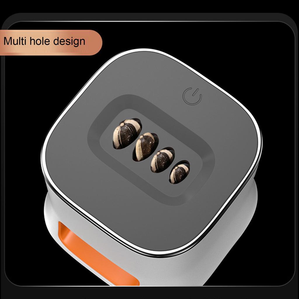 Weiße Automatische Sonnenblumenkernschälmaschine USB Automatische Sonnenblumenkerne Schälwerkzeug Öffner Sonnenblumenkerne Schäler