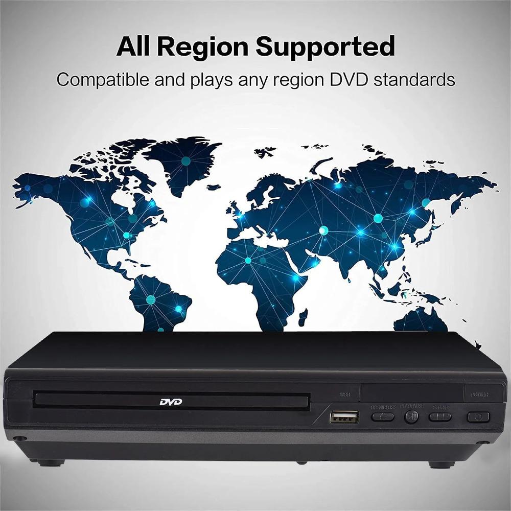 DVD Players for Smart TV, Simple DVD Player for Elderly, DVD Players That Play All Regions, CD Player with USB Input AV Cable
