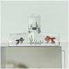 Durable Transparent Acrylic Goldfish Holder Anti-Slip Multifunctional Book Holder Desktop Organizer Document Holder Office Use