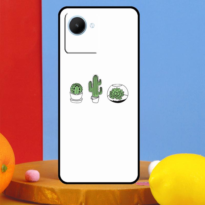 Cactus Succulent For Realme GT7 Pro GT6 10 11 12 13 14 15 Pro Plus C55 C67 C63 C61 C53 C35 C65 C75 C71 Case