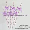 Disposable Paper Straw Bow for Children's Birthday Cupcake Decoration