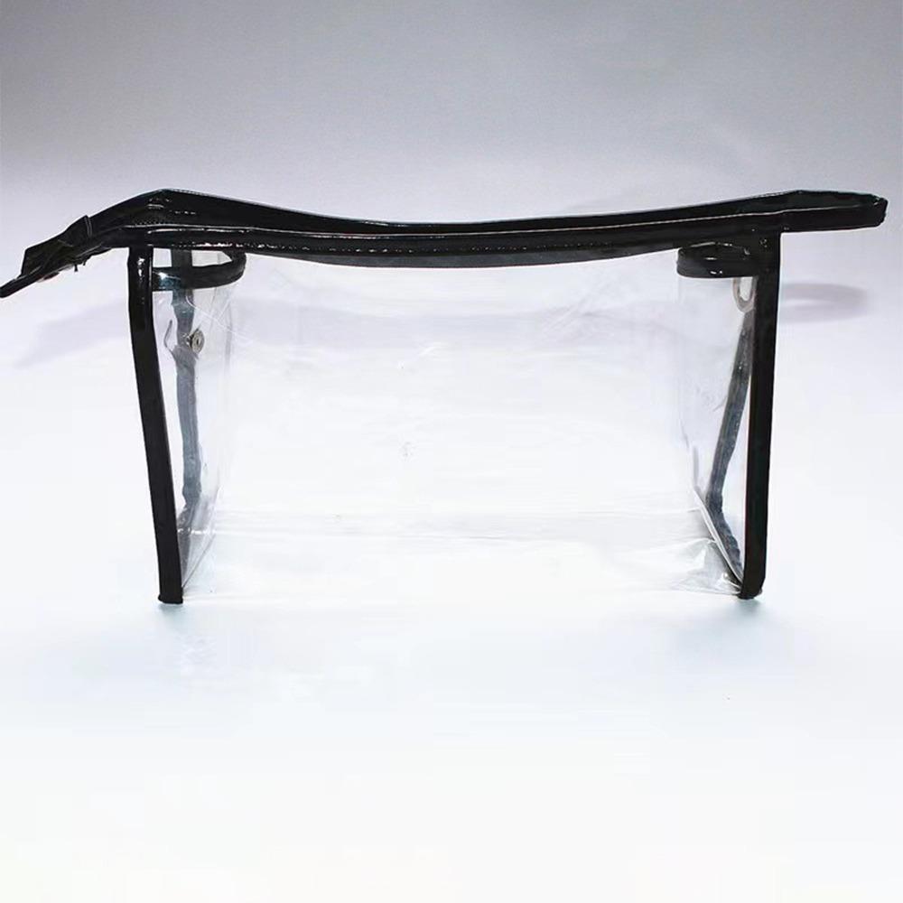 

Transparent Cosmetic Bag Waterproof Make Up Organizer New Toiletry Bag чорний