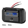 Quick Charge Pd Type C Dual Usb Ports Car Bus Charger Socket Adapter 12V/24V Usb Power Panel With Swith For Marine Motorcycles