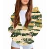 Children's Fashion Christmas Printed Long Sleeved Hooded Sweatshirt Girls' Hoodie Jacket