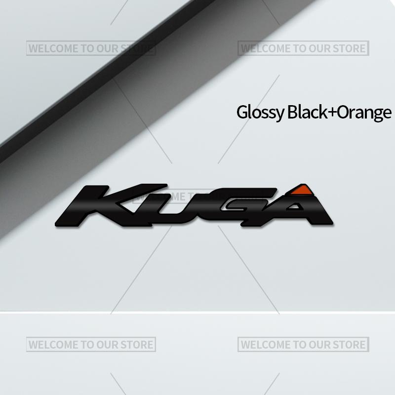 BLFE6 3D Car Styling For Ford Kuga Letter Emblem ST MK2 MK3 Badge Metal Stickers Rear Trunk Decals Auto Accessories