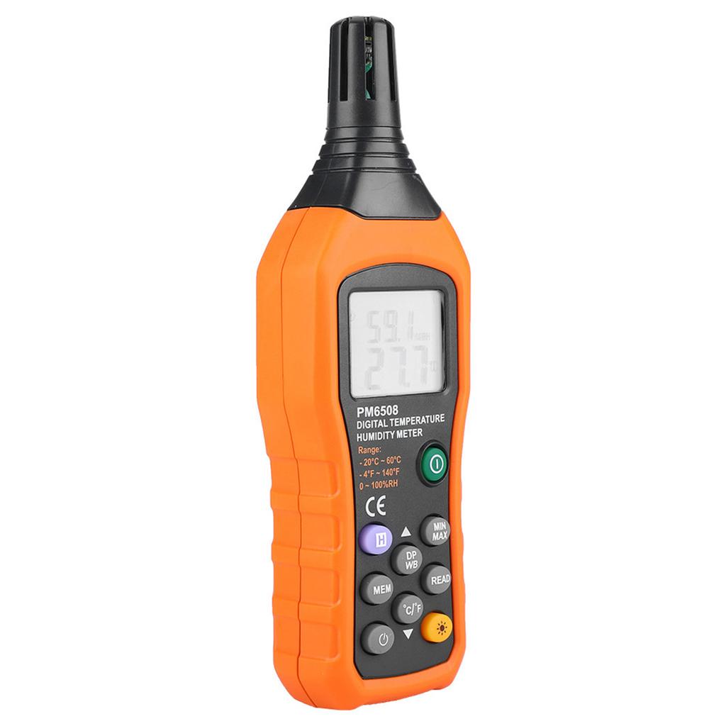 PM6508 High Precision Handheld LCD Digital Temperature Humidity Meter Thermometer Hygrometer