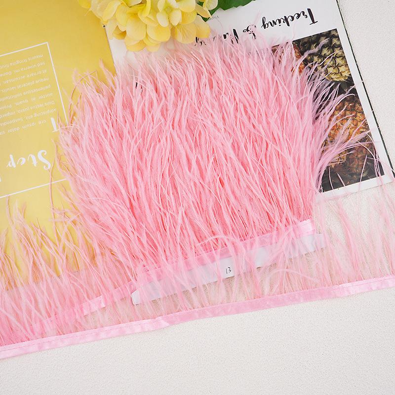 1M 10-13Cm Ostrich Feather Fringed Jewelry Handicrafts Clothing Decorative Accessories