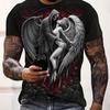 Heren Mexico 3D Patroon T-shirt Zomer Casual Pullover Herenmode Losse Top met Korte Mouwen