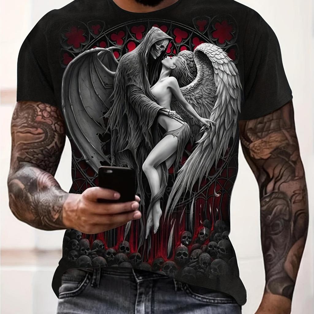 Heren Mexico 3D Patroon T-shirt Zomer Casual Pullover Herenmode Losse Top met Korte Mouwen