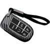 Schlüsselanhänger Hülle für Jeep Grand Cherokee Renegade Chrysler 200 300 Dodge RAM Durango Charger Challenger Journey Dart Fiat 5 Tasten Keyless Entry