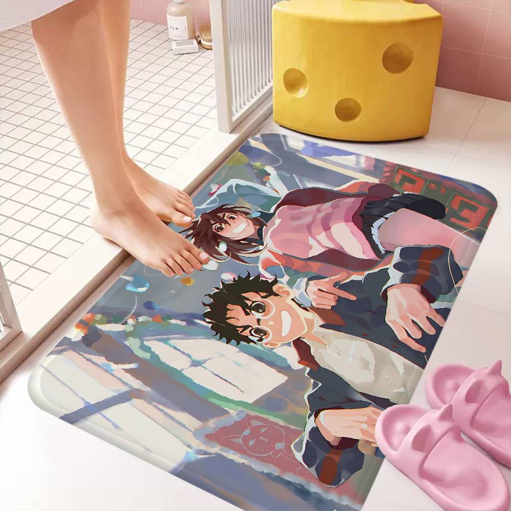 Anime D-DandadanS Bathroom Mat Kids Room Bedroom Decoration Balcony Anti-Slip Doormat Living Room Welcome Rug
