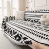 Modern Minimalist Non Slip Durable Thick Chenille Sofa Cover Blanket All Season Use