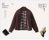 Women's Petite Stand-Up Collar Thickened Coat - 2024 Autumn/Winter Fashionable Loose Fit Casual Top