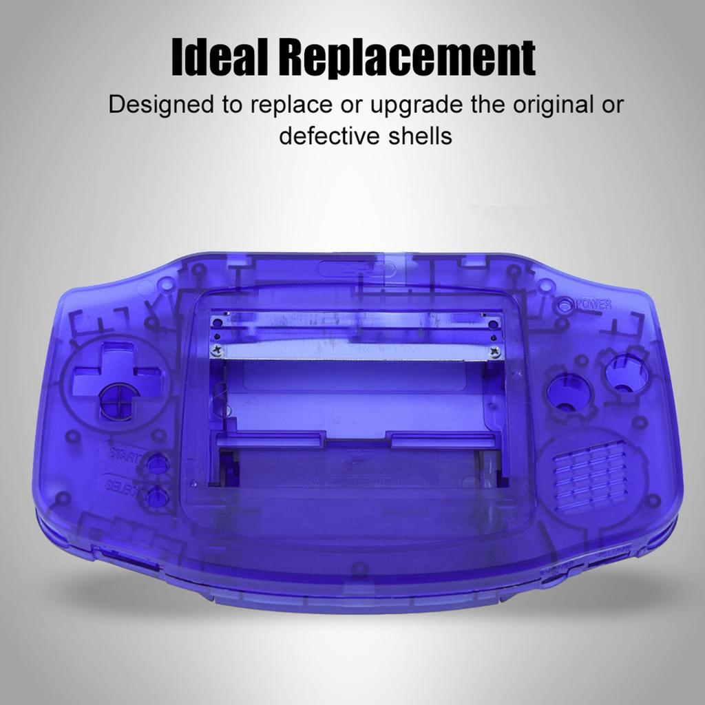 Housing Fit for GBA Game Console Portable Console Plastic Protective Case with Screen Protecting Sticker