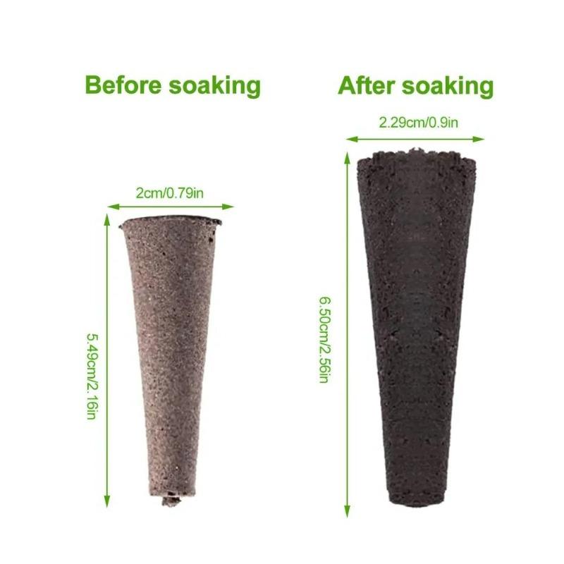 Seed Grow Sponges Hydroponic Pods Kit with Plant Labels Replacement Root Growth Sponges Indoor Gardening Accessories