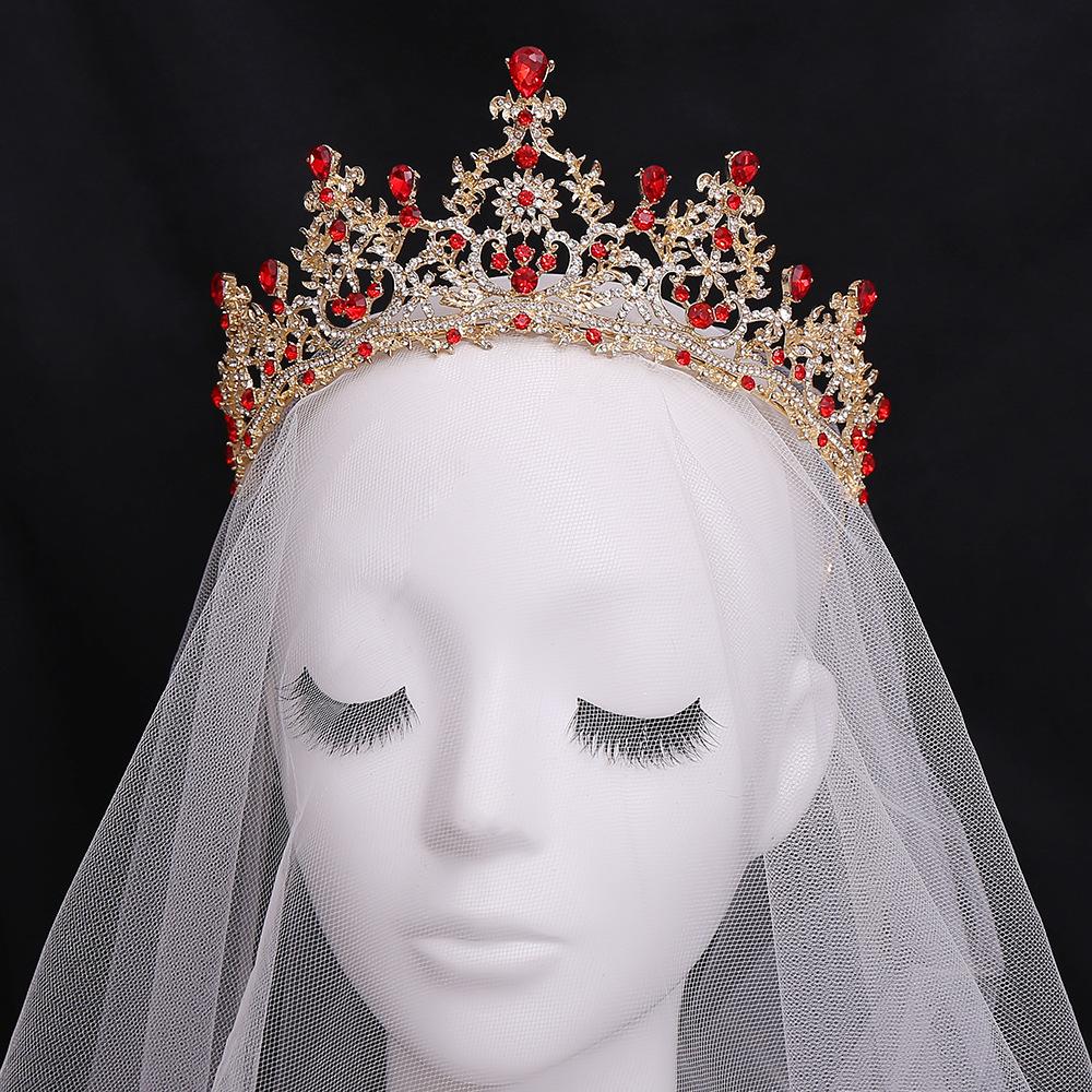 New Fairy Princess Rhinestone Crown Bride Wedding Dress Wedding Dress Dinner Photo Studio Travel Photography Style Crown Hair Accessories