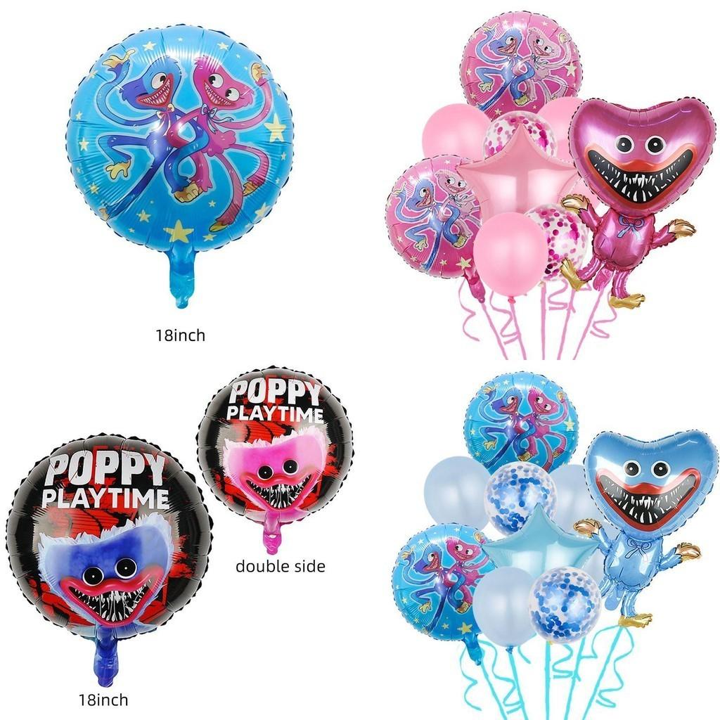 Cute And Cartoonish Poppy Playtime Balloons Aluminum Film Material And Easy To Assemble