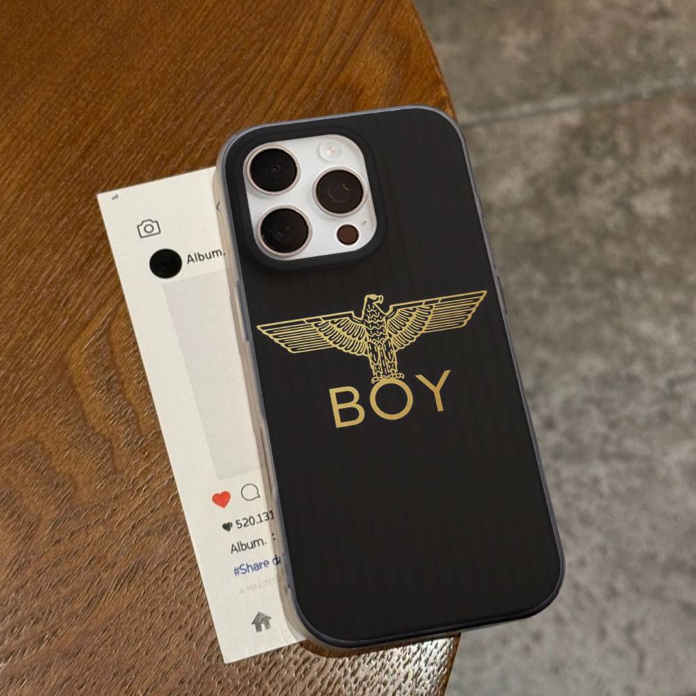 Classic Punk Logo B-Boy L-London For IPhone 17 16 15 14 13 12 11 Pro Max Plus Pro Corrugated Shockproof Matte Phone Cover