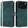 For iPhone 17 Pro Max Case Wallet RFID Blocking PU Leather Phone Cover Stand with Strap
