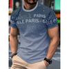 Summer Comfortable Fashionable Men's T-shirt Colorful Fun Printing Soft Comfortable Breathable Round Neck Short Sleeved T-shirt