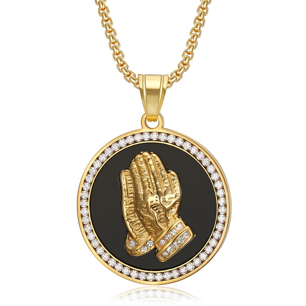 Jewelry Gold Plated with Zircon Vintage Fashion Men's and Women's Necklace Pendant Jewelry