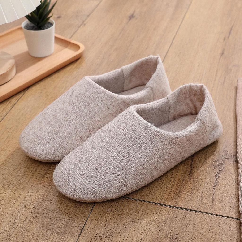 Pantofole da Casa in Camoscio con Suola Morbida Lavabili in Lavatrice - Cotone con Tallone Spesso per Autunno/Inverno