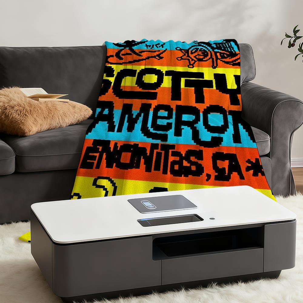 Fashion Cool Funny S-ScottyS C-Camerons Blanket Soft Warm Furry Throw Super Kids Toys Bed Sofa Car Cradle