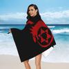 Fullmetal Alchemist ouroboros homunculus symbol Beach Towel Soft Microfiber Quick Dry Absorbent Quick Towels For Bath