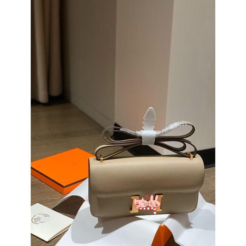 Ep Palmprint Top Layer Cowhide Horizontal Plate Light Luxury Style Single-shoulder Crossbody Women's Bag