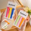 1/3 Pcs Silicone Bookmark Automatically Follows Page Flipping Student Bookmarks Office Stationery, Suitable For Home School