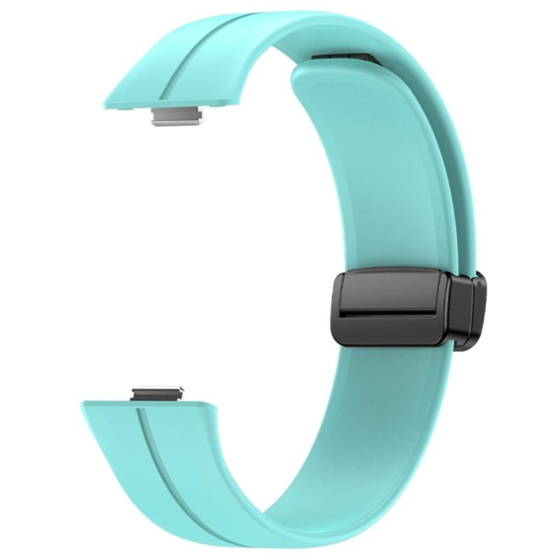 Comfortable Silicone Band with Magnetic Lock Breathable Accessory Sweat Resistant Silicone Watch Strap for Watch Fit3