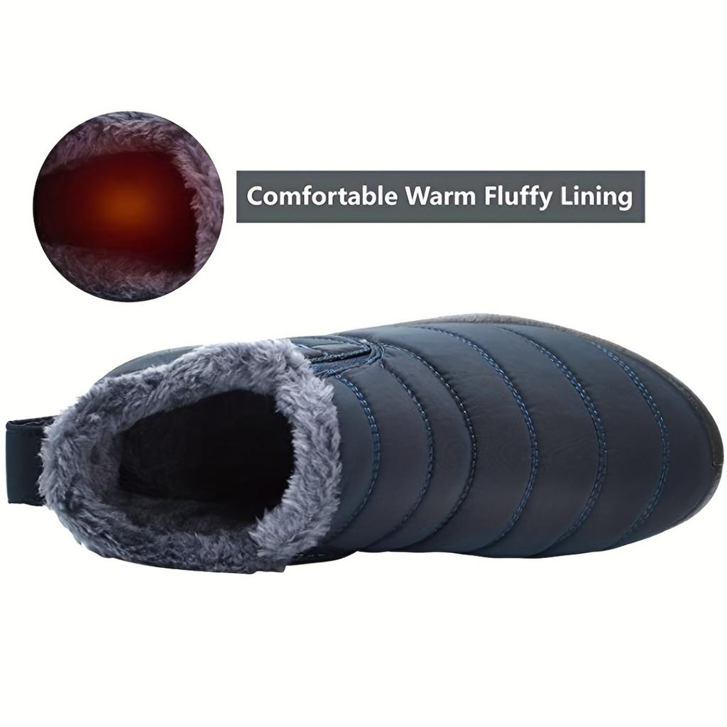 Women's and Men's Lightweight Anti Slip Snow Boots with Short Sleeves for Warmth In Winter, Comfortable To Wear and Fashionable for Warmth