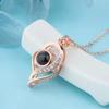100 Languages 'I Love You' Projection Pendant Necklace – Romantic Gift for Couples