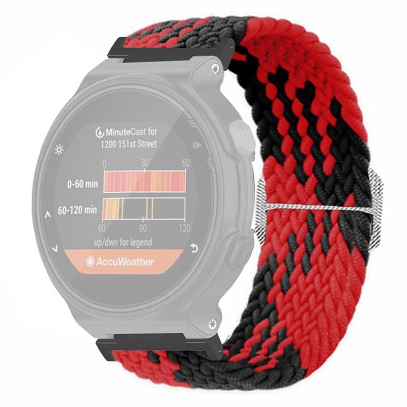 For Garmin Forerunner 220/230/235/735XT/620/630 Watch Strap Stretchy Braided Nylon Band