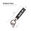 FCQP1 Carbon Fiber Leather Keyrings Car Keychain Accessories For Kia GT-Line Sportage Ceed Rio Picanto Sorento Soul Cerato Venga Forte