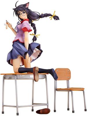 Bakemonogatari Tsubasa Hanekawa stupnice PVC lakovaný povrch (1/8 produktu)