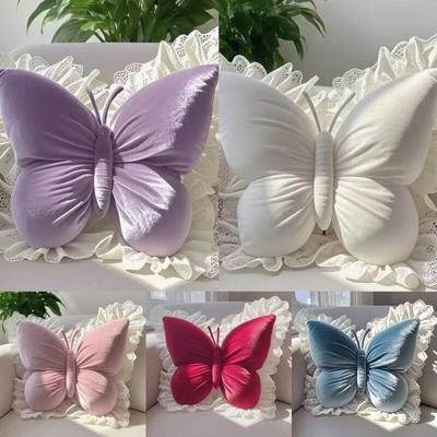 Princess Butterfly Office Pillow Living Room Bow Bedroom Car Sofa Cushion Home New Pillow Room