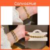 New Chinese Style Brass Bracelet With Carved Gourd Pendant For Women Gift Accessories