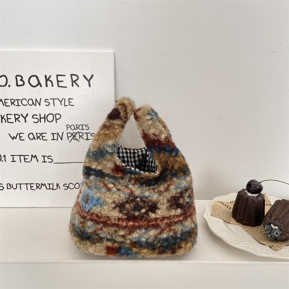 Leopardenmuster Damen Clutch Tasche Weiches Plüsch Herbst Winter Mode Handtasche Tote Aufbewahrung