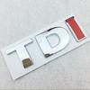 3D Metal TDI Logo Chrome Car Rear Trunk Badge Sticker Emblem For VW GTI Polo Golf 5 6 7 Tiguan Passat Decals Auto Accessories AX3