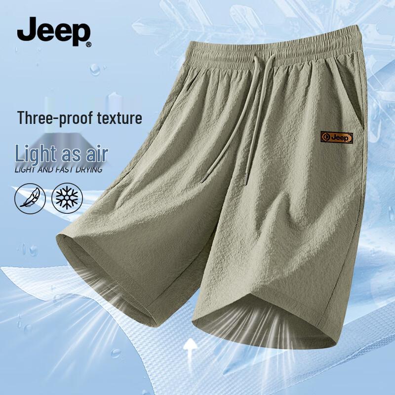 JEEP Men s Lightweight Three-Proof Summer Shorts 4XL