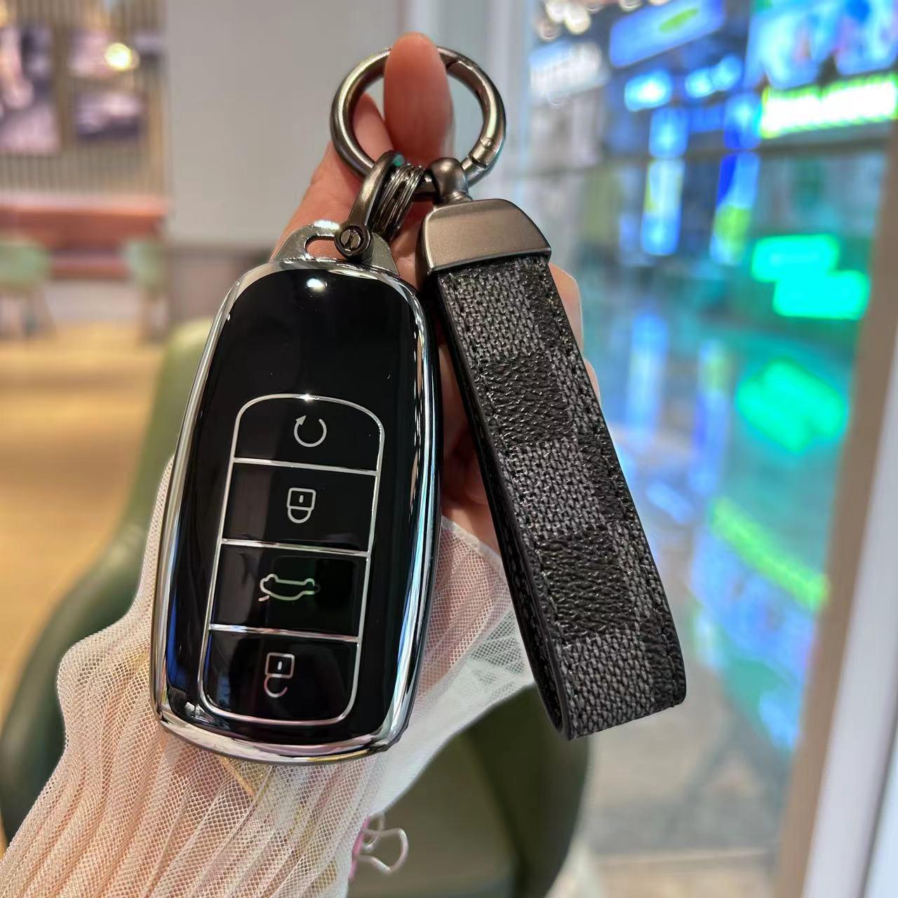 

Чехол для автомобильного ключа Chery Tiggo 8 Plus для Kunpeng 7 Plus, Arrizo 5, Ou Mengda - Корпус для версии E+.