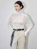 16-Needle Four-Flat Superfine Merino Wool Solid Turtleneck Knitwear: Simple, Versatile, and Close-Knit Design