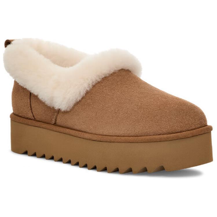 UGG Thick Sole Casual Ankle Snow Boots Women boots Brown 1166733-CHE