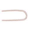 Chain Necklace Rhinestones Alloy Hip Hop Style 24in Jewelry Clothes Decorative Accessories