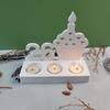 Birthday Cake Silicones Molds Sqaure Base Molds, Number Silicones Molds for Candle Holder Tealight Holder Decorations