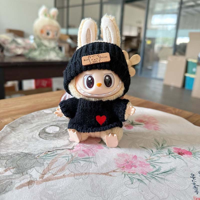 17cm Mini Plush Doll'S Clothes Outfit Accessories For Korea Kpop Exo Labubu I II Idol Dolls Sit Party Overalls Clothing Gift